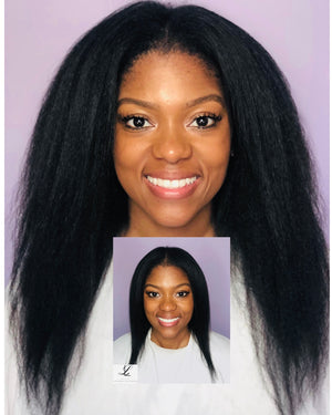 Kinky straight - Textured Volume and Length enhancing  clip-ins